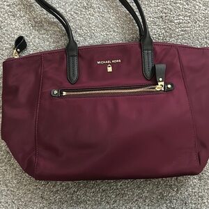 Maroon Michael Kors purse